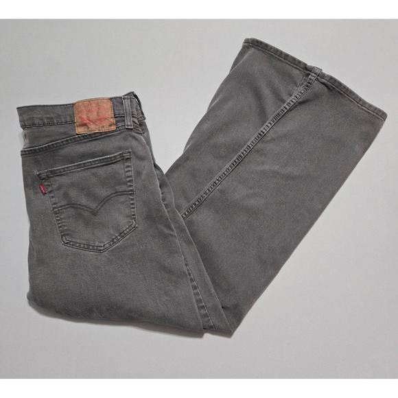 Levi's Other - Levi's 502 Men 36x32 Gray Wash Taper Fit Jeans Stretch Cotton Blend